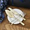 Elegant Gold Cutlery Table Setting with White Porcelain thumb 3