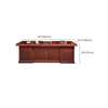Office Desk; 1800mm Red Brown Executive Desk thumb 1