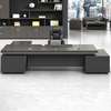 Office Desk: Midnight Black L Shape Office Desk Set thumb 6