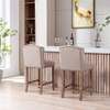 Wooden high bar stools/cocktail chairs(pairs( thumb 1