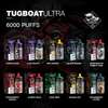 TUGBOAT ULTRA 6000 Puffs Rechargeable Vape Red Energy thumb 3