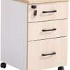 Lockable Mobile File Cabinet with Drawers thumb 0