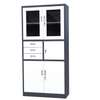 2‑Door Steel Glass Display Lockable Office Cabinet thumb 1