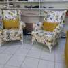 Wing chair sofa set made by hand wood and good quality material thumb 1
