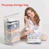 5pcs set No Pump Needed Vacuum Storage Bags for Clothes thumb 0