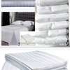 Super quality Hotel White Stripped Bedsheets Set thumb 5