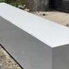 White Modern tv stand with Large Capacity Glossy Finish thumb 0