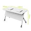 White Modern Foldable Conference Office Table thumb 3
