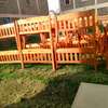 Solid Wood Twin Bunk Bed Classic Slatted Design thumb 3