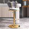 Barstool; Leather Height Adjustable Barstool in Tabaka thumb 0