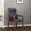 Black Faux Learher Executive Visitor's Chair thumb 5