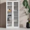 Cabinets : 2 Full Glass Door Storage Cabinet thumb 6