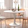 White Round Eames Dining Table thumb 1