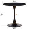 Modern Black Round Dining Table – Seats 4 to 6 People thumb 5