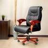 Office Chair: Reclining Leather Brown Ceo Office Chair thumb 2