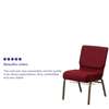 Office Chair: Red Cushion Elegant Visitors Office Chair thumb 3