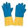 Bi-color rubber latex gloves thumb 8