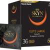 SKYN Elite Large Non-Latex Lubricated Condoms, 36 Pieces thumb 0