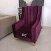 Modern one seater purple sofa set thumb 1