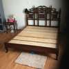 5*6 elegant hard wood bed on quick sale plus the shelve thumb 2