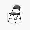 Foldable Lightweight Leather Metal Frame Office Chair thumb 8