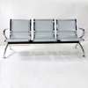 Durable Chrome Steel Waiting Bench – 3-Seater thumb 2