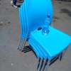 Stackable Plastic Chairs with Metallic Stands (Armless) thumb 0