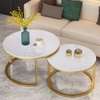 2 Piece White Marble Top Coffee Table thumb 4