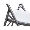 White Home Plastic Patio Folding Dining Chair thumb 3