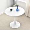 Dining Table; 1200MM White Round Marble Dining Table thumb 0