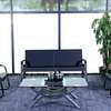Black Fabric 5 Seaters Sofas For Reception thumb 2