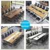 Executive 2.4m Wooden Meeting Table with Metal Legs thumb 9