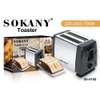 Sokany 2 Slice Bread Toaster - Silver & Black thumb 1