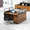 Office Table: Straight Modular Two Seater Office Workstation thumb 0