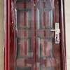 Double door in brown walnut with a wooden finish thumb 3