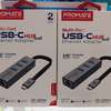 Promate Multi-Port USB-C Hub with Ethernet - USB 3.0 Ports. thumb 1