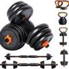 ADJUSTABLE DUMBELL TO BARBELL WEIGHT SET thumb 1