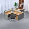 2 Way Curved Modular Imported Office Workstation Desk thumb 3