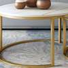 Office Table: Marble Top Round Coffee Table thumb 1