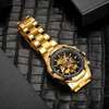 forsining Luxury Skeleton Gold Automatic thumb 1