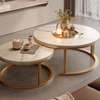 Living Room Marble Nesting Coffee Table Set thumb 4