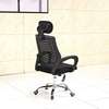 Office Chair: Mesh Headrest Office Chair with Wheels thumb 2