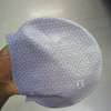 Light grey with white fade Silicone elastic swimming cap thumb 1