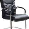 Office Chair: Leather Waiting Office Chair thumb 4