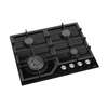 Mika Built-In Gas Hob, 60cm, 4 Gas with WOK, Glass thumb 2