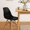 Plastic Wooden Base Armless Home Dining Chair thumb 8