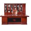Mahogany 1.8m Executive Ceo Office Desk With Storage thumb 0