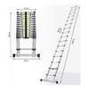 4.4M telescopic ladder single straight ladder thumb 1