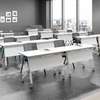 White Rectangular Office Foldable Training Desk thumb 1