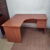 1.4M Curved Wooden Office Study Desk with Drawers thumb 5